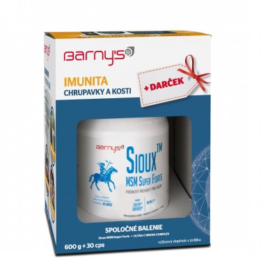 Barnys SiouX MSM Super Forte + ULTRA C IMUNO COMPLEX ZADARMO